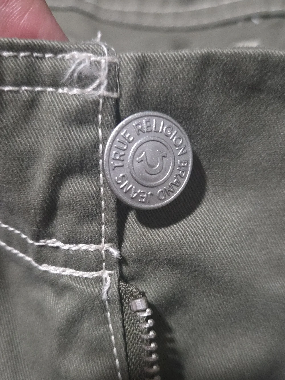 True Religion Jeans Baggy Cargo Pants Kalamata Pockets 108335 Relaxed US 36